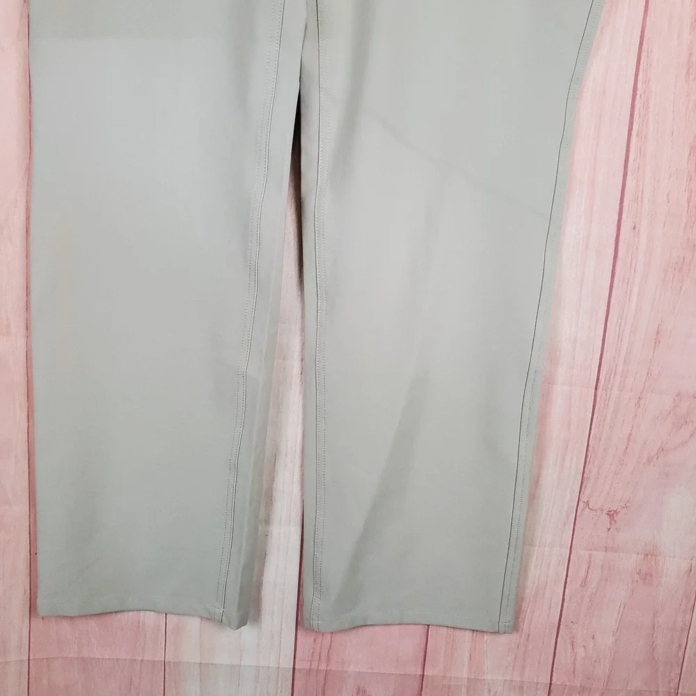 FootJoy Mens Golf Pants Sz 38X32 Tan Stretch Flat Front Athletic Fit Performance